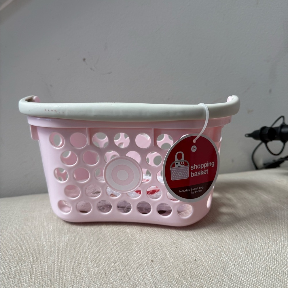 Pink Target Shopping Basket